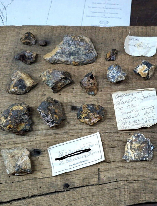 Strengite Lot Indian Mountain Alabama Ex Marcin And Delinde (1977 Old Stock) - Collectibles:Rocks Fossils &