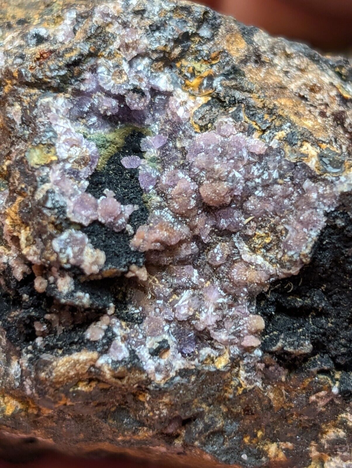 Strengite + other Iron Phosphates -Indian Mountain Alabama USA Old Stock - Collectibles:Rocks Fossils &