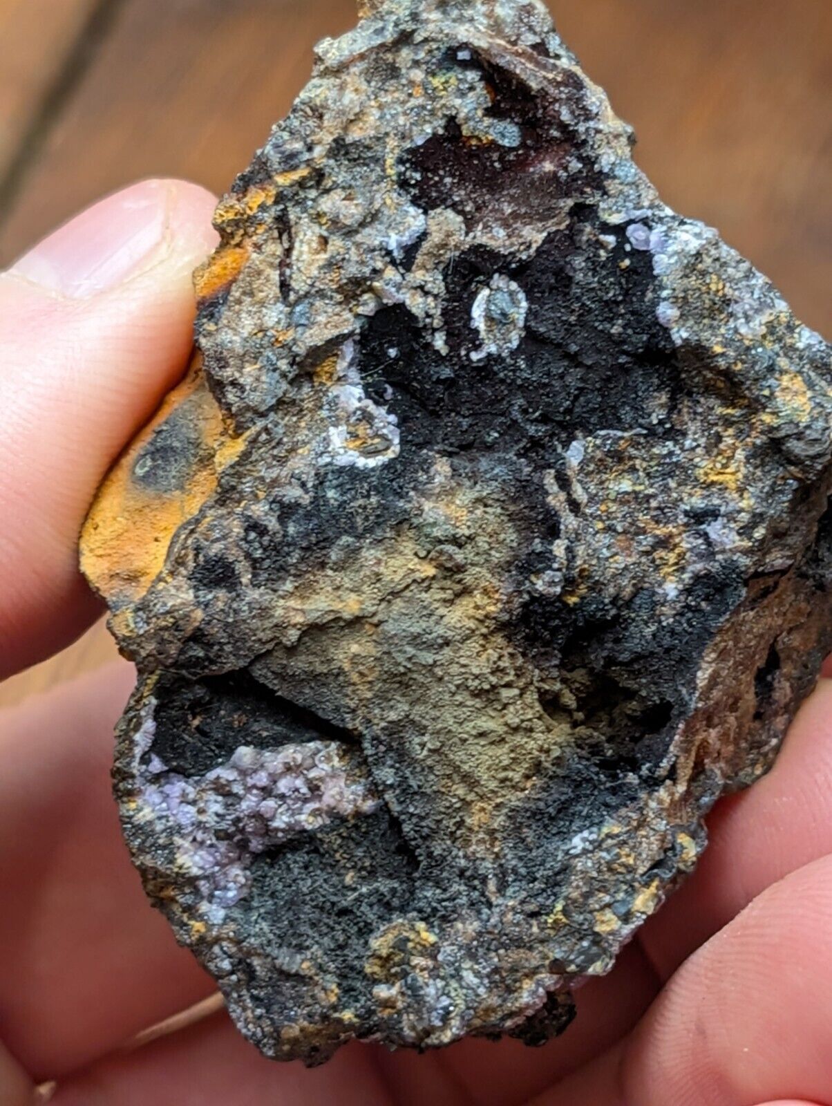 Strengite + other Iron Phosphates -Indian Mountain Alabama USA Old Stock - Collectibles:Rocks Fossils &
