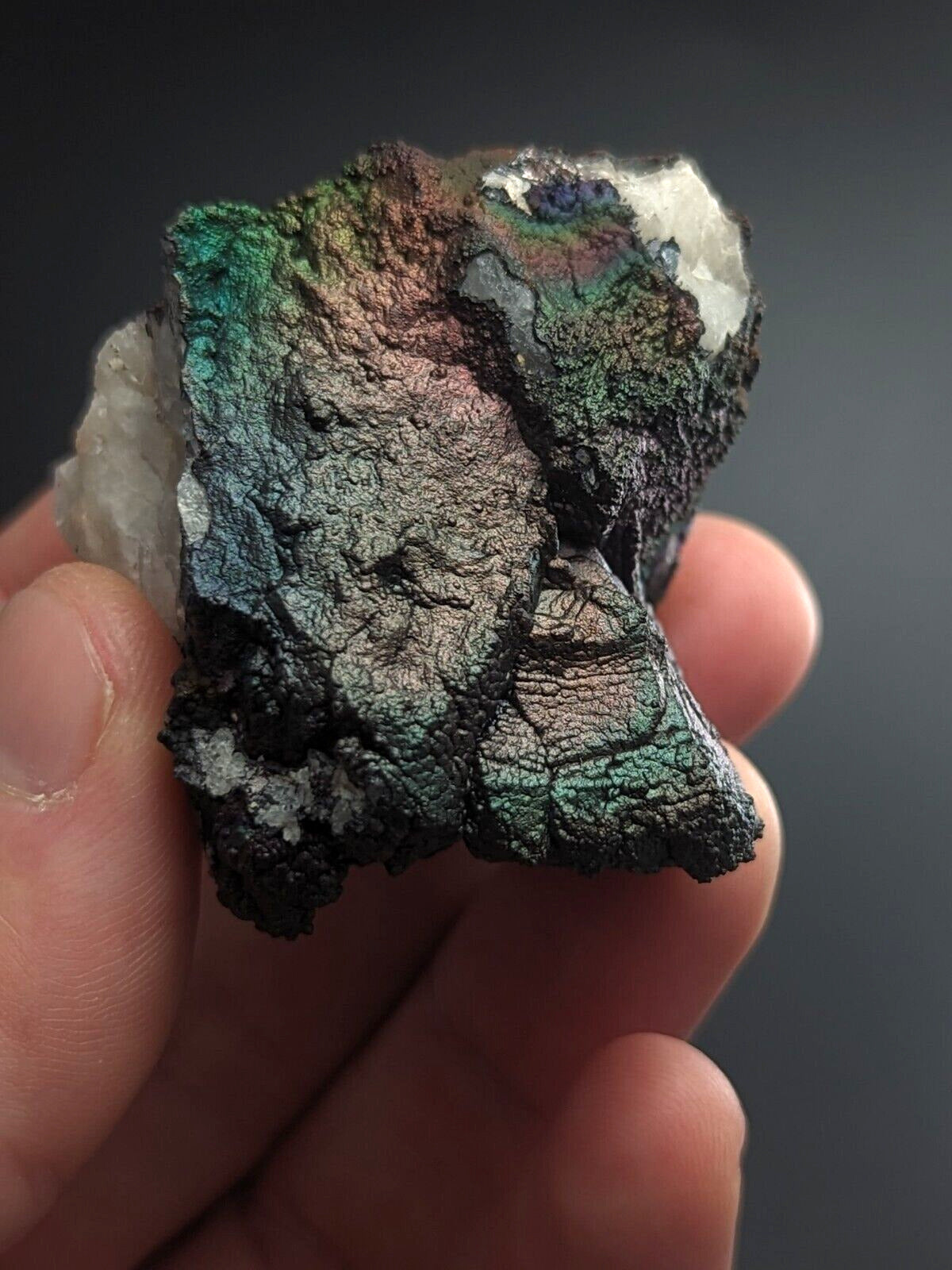 Turgite Iridescent Hematite Goethite Graves Mountain Georgia USA Old Stock - Collectibles:Rocks Fossils &