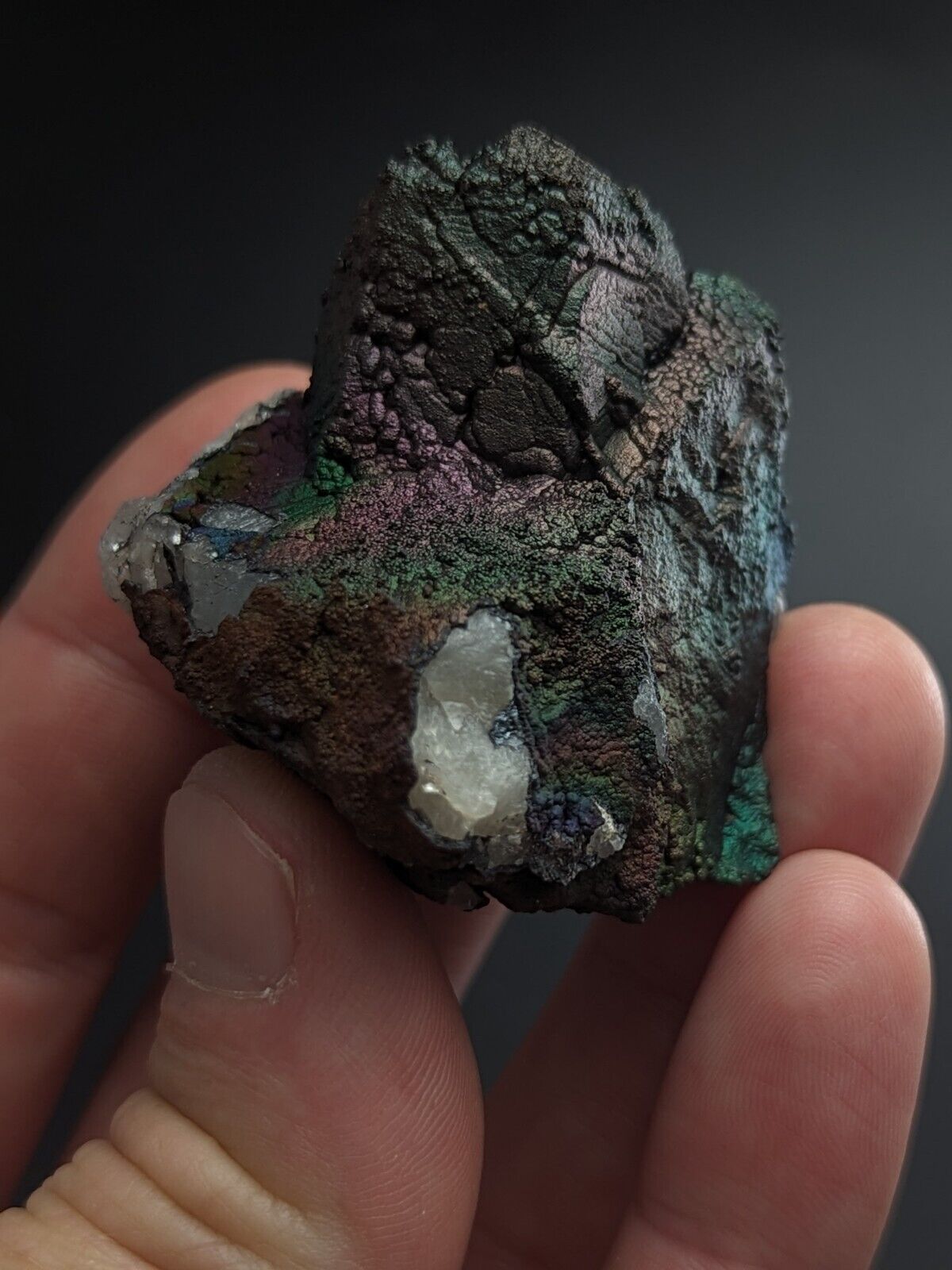 Turgite Iridescent Hematite Goethite Graves Mountain Georgia USA Old Stock - Collectibles:Rocks Fossils &