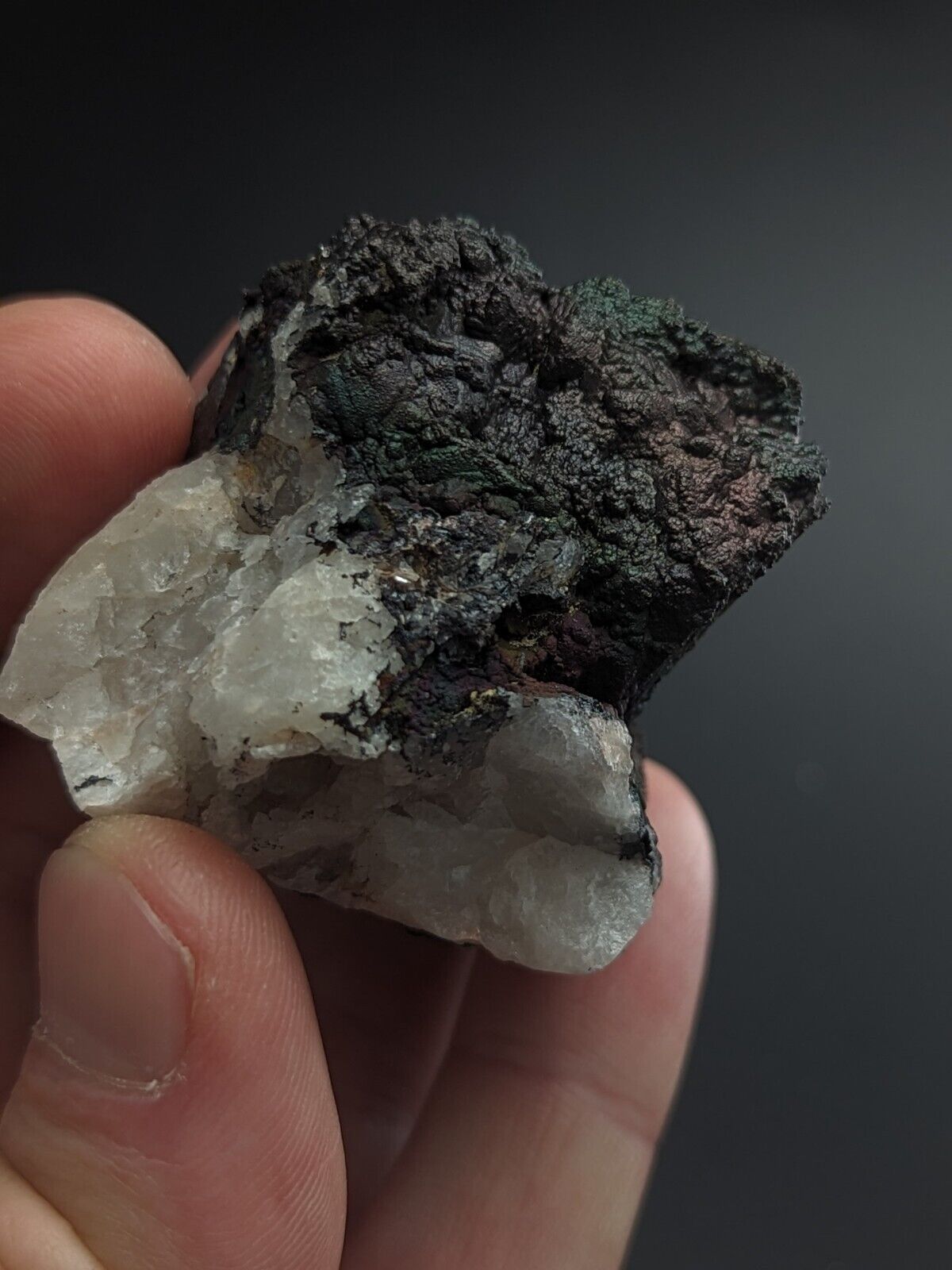 Turgite Iridescent Hematite Goethite Graves Mountain Georgia USA Old Stock - Collectibles:Rocks Fossils &