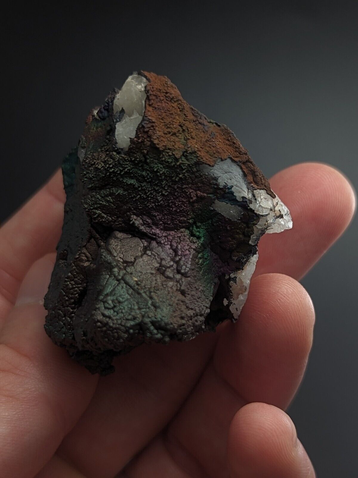 Turgite Iridescent Hematite Goethite Graves Mountain Georgia USA Old Stock - Collectibles:Rocks Fossils &