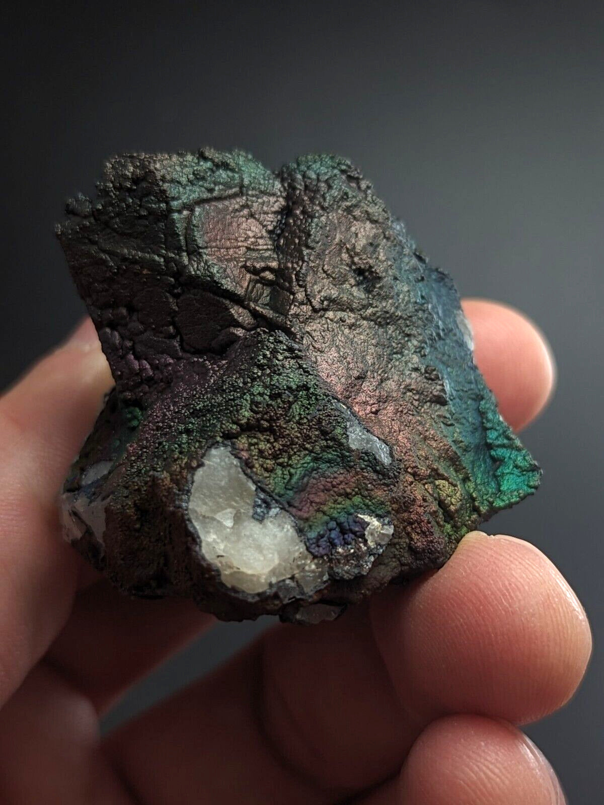 Turgite Iridescent Hematite Goethite Graves Mountain Georgia USA Old Stock - Collectibles:Rocks Fossils &