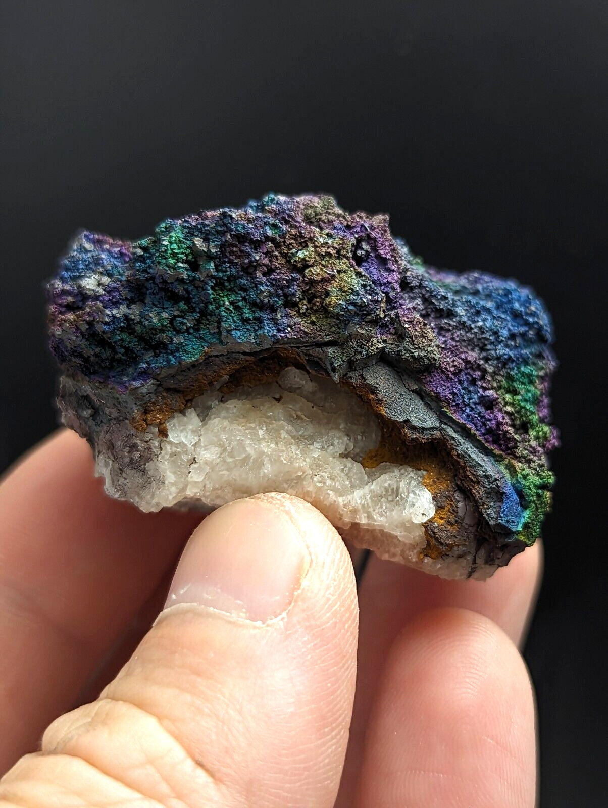 Turgite Iridescent Hematite Goethite Graves Mountain Georgia USA Old Stock - Collectibles:Rocks Fossils &