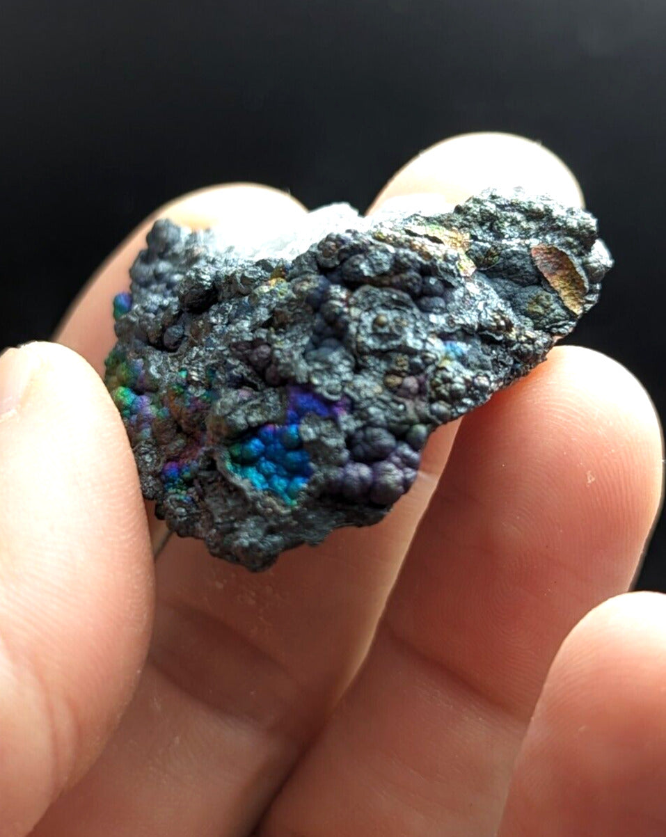 Turgite Iridescent Hematite Goethite Specimen Graves Mountain GA Old Stock - Collectibles:Rocks Fossils &