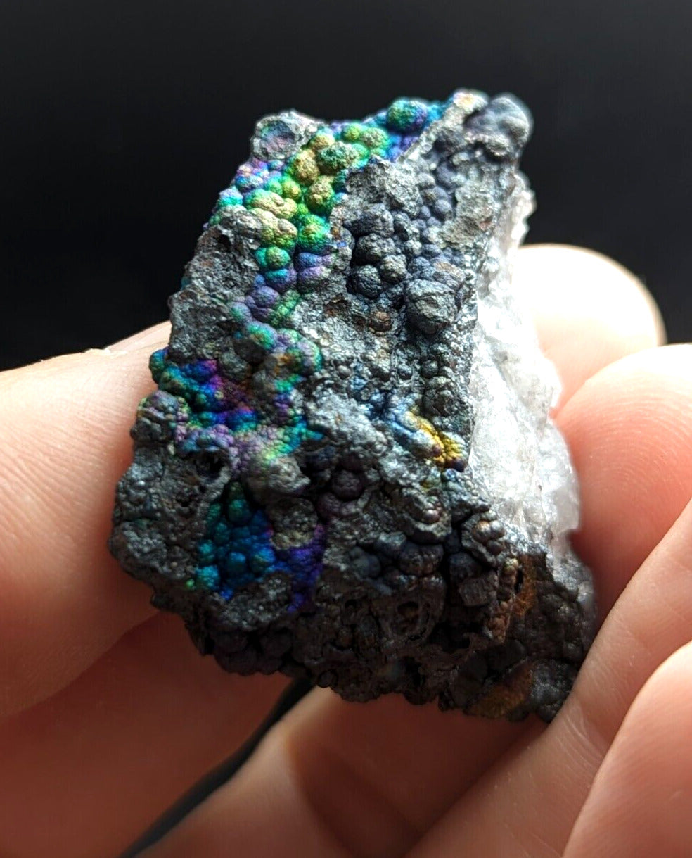 Turgite Iridescent Hematite Goethite Specimen Graves Mountain GA Old Stock - Collectibles:Rocks Fossils &