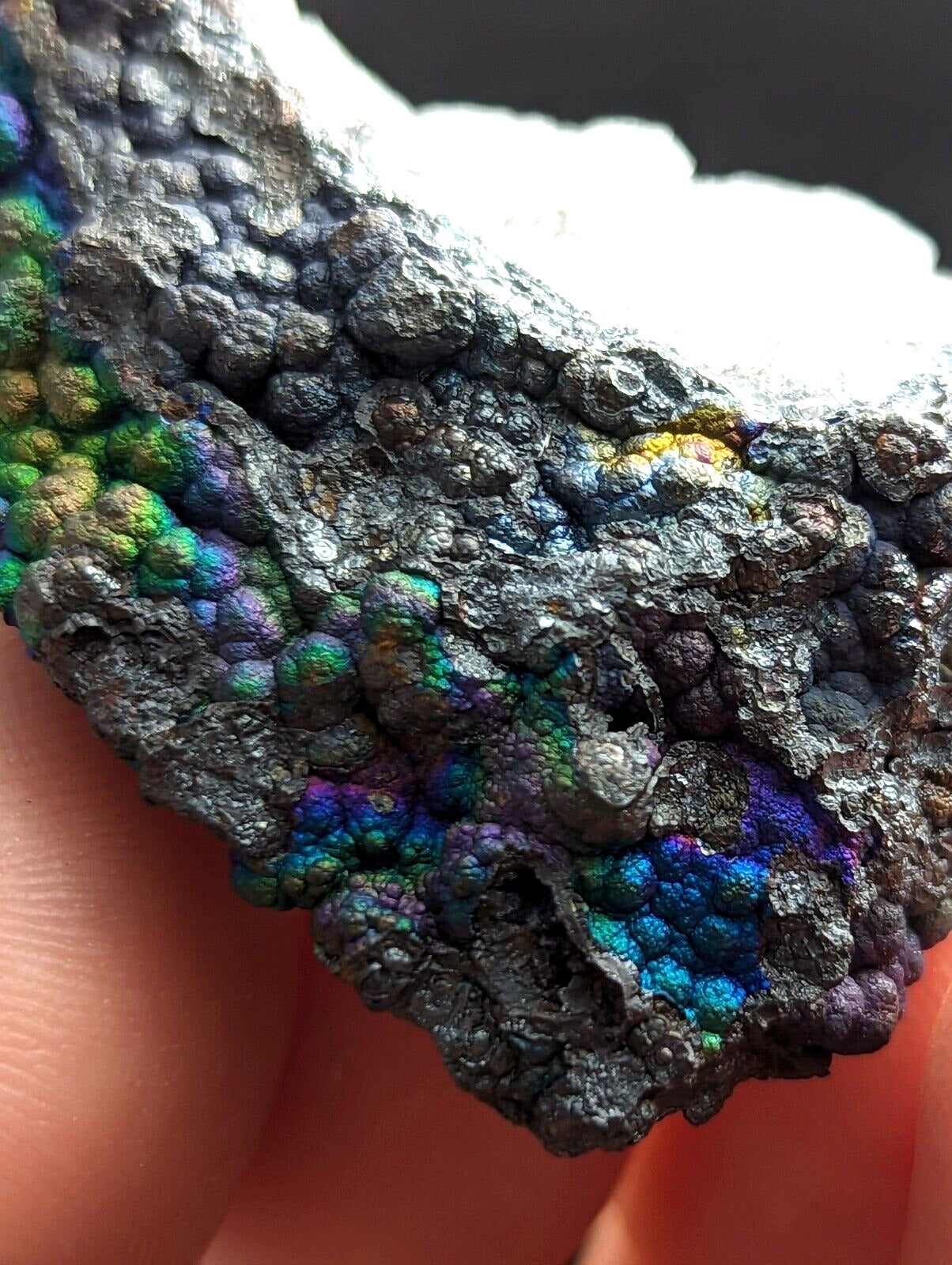 Turgite Iridescent Hematite Goethite Specimen Graves Mountain GA Old Stock - Collectibles:Rocks Fossils &