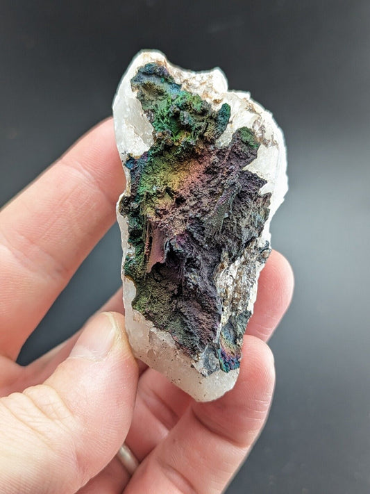 Turgite Iridescent Hematite on Quartz Graves Mountain Georgia Old Collection - Collectibles:Rocks Fossils &
