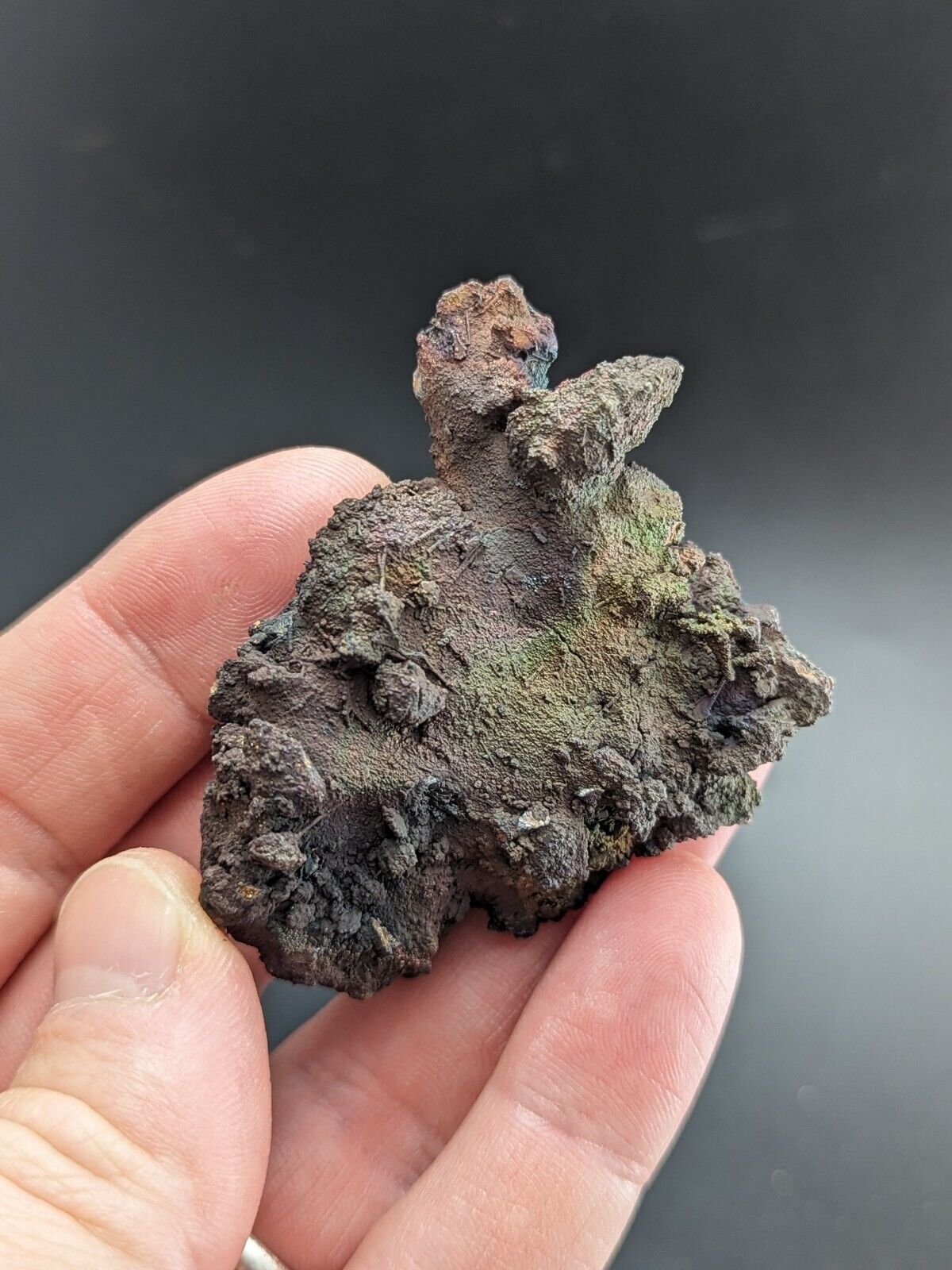 Turgite Iridescent Hematite on Quartz Graves Mountain Georgia Old Collection - Collectibles:Rocks Fossils &