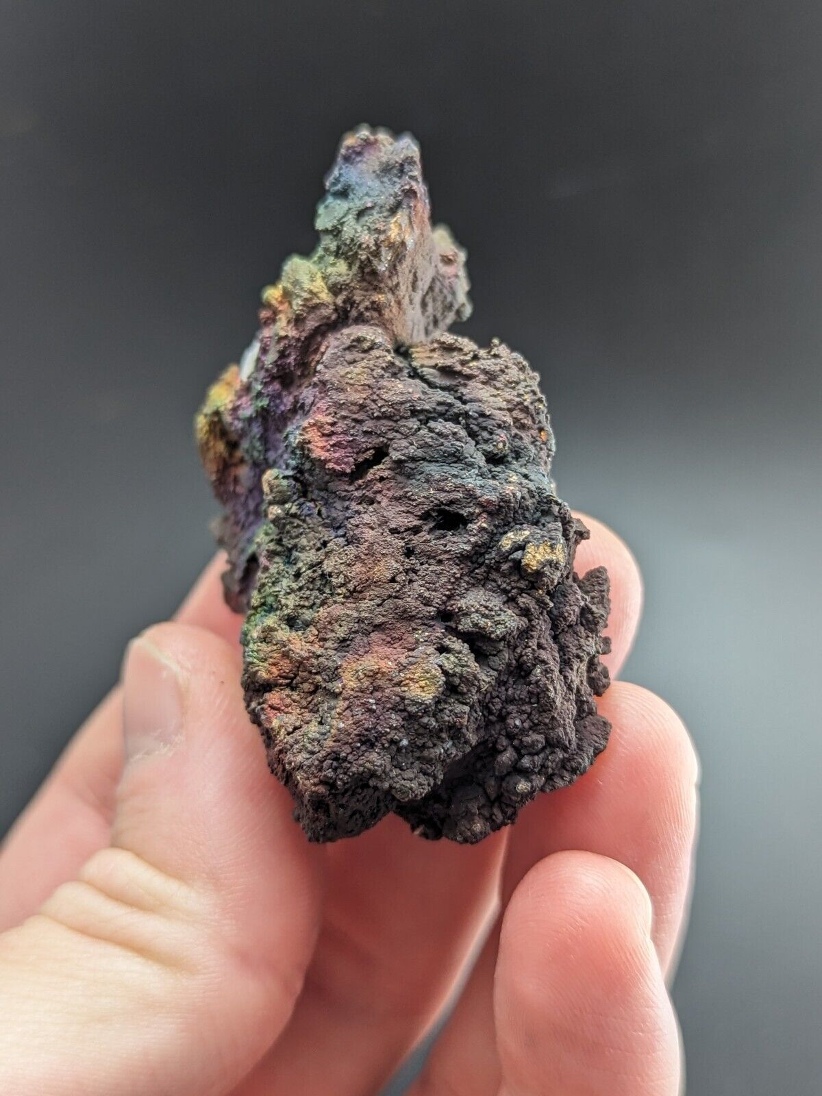 Turgite Iridescent Hematite on Quartz Graves Mountain Georgia Old Collection - Collectibles:Rocks Fossils &