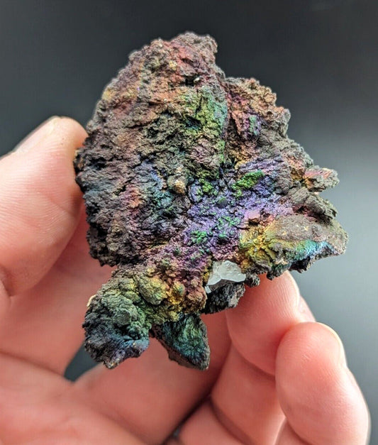 Turgite Iridescent Hematite on Quartz Graves Mountain Georgia Old Collection - Collectibles:Rocks Fossils &