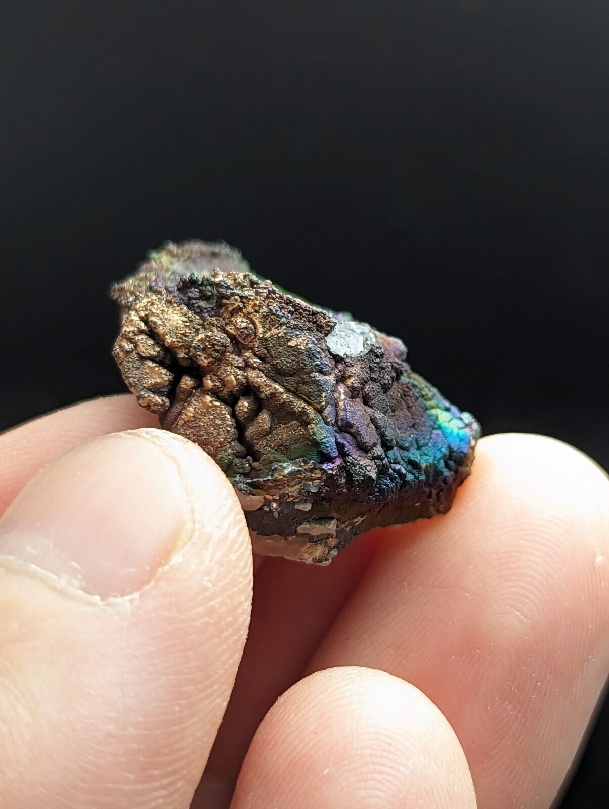 Turgite Iridescent Hematite on Quartz Graves Mountain Georgia Old Stock - Collectibles:Rocks Fossils &