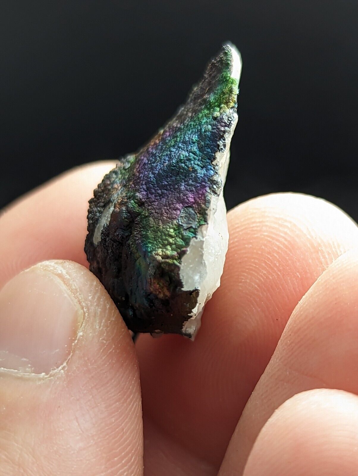 Turgite Iridescent Hematite on Quartz Graves Mountain Georgia Old Stock - Collectibles:Rocks Fossils &
