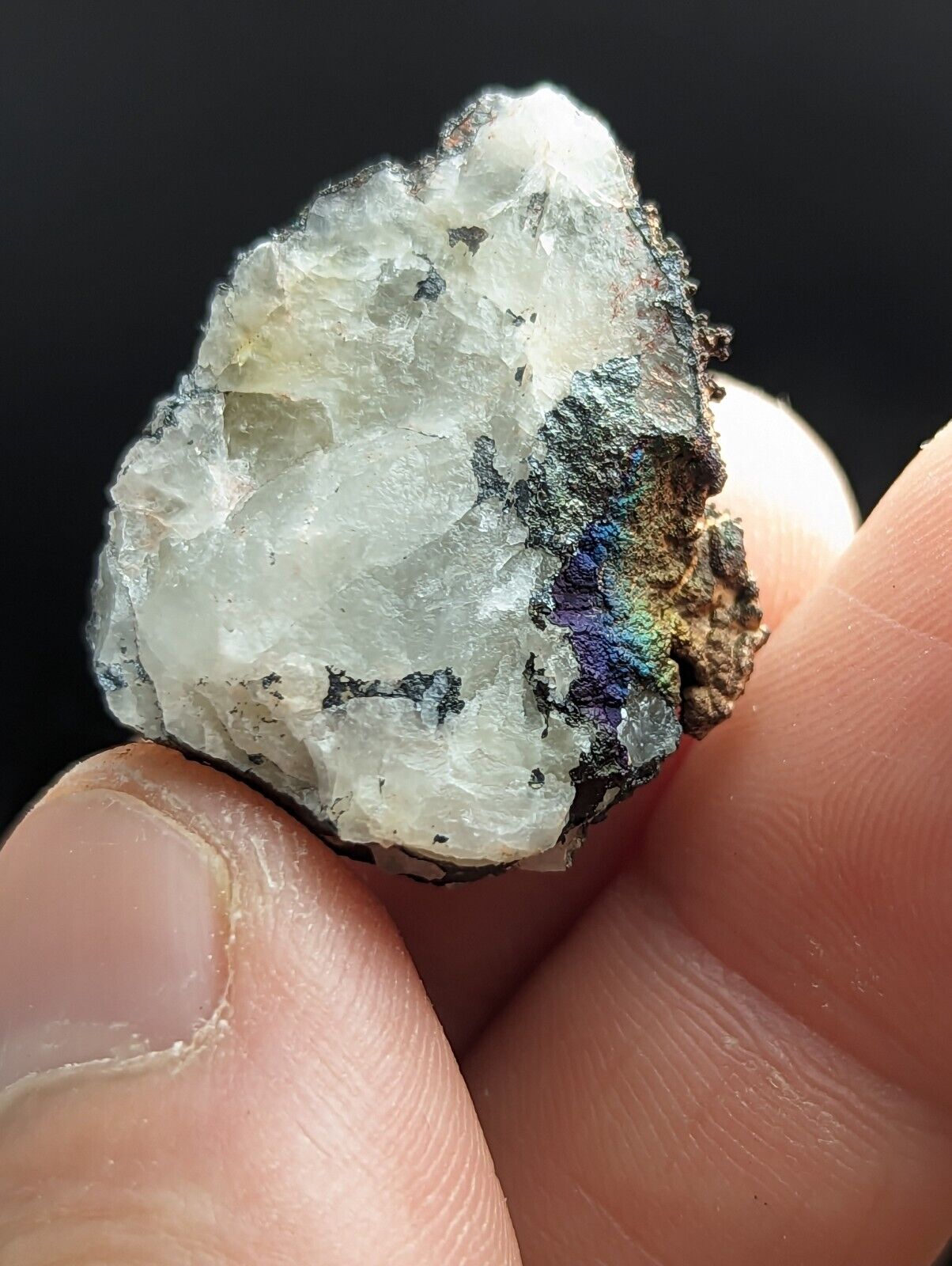Turgite Iridescent Hematite on Quartz Graves Mountain Georgia Old Stock - Collectibles:Rocks Fossils &
