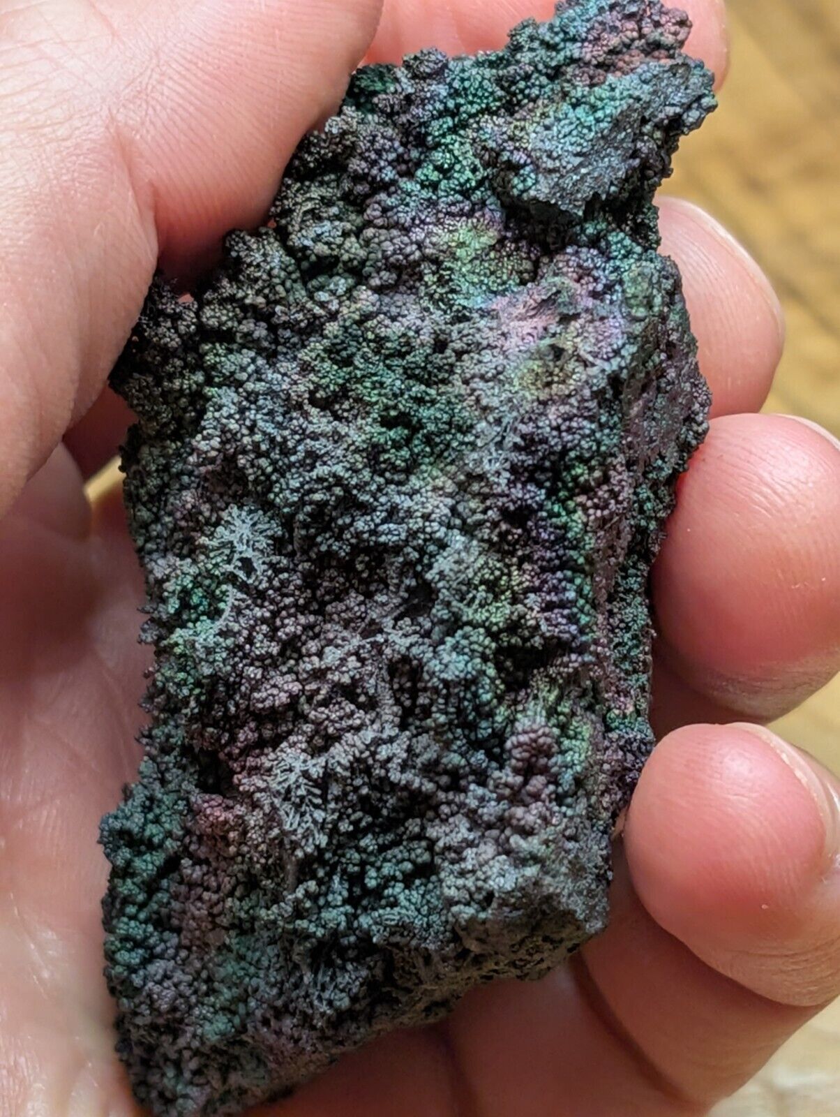 Turgite Iridescent Hematite Specimen Graves Mountain Georgia USA Old Stock - Collectibles:Rocks Fossils &