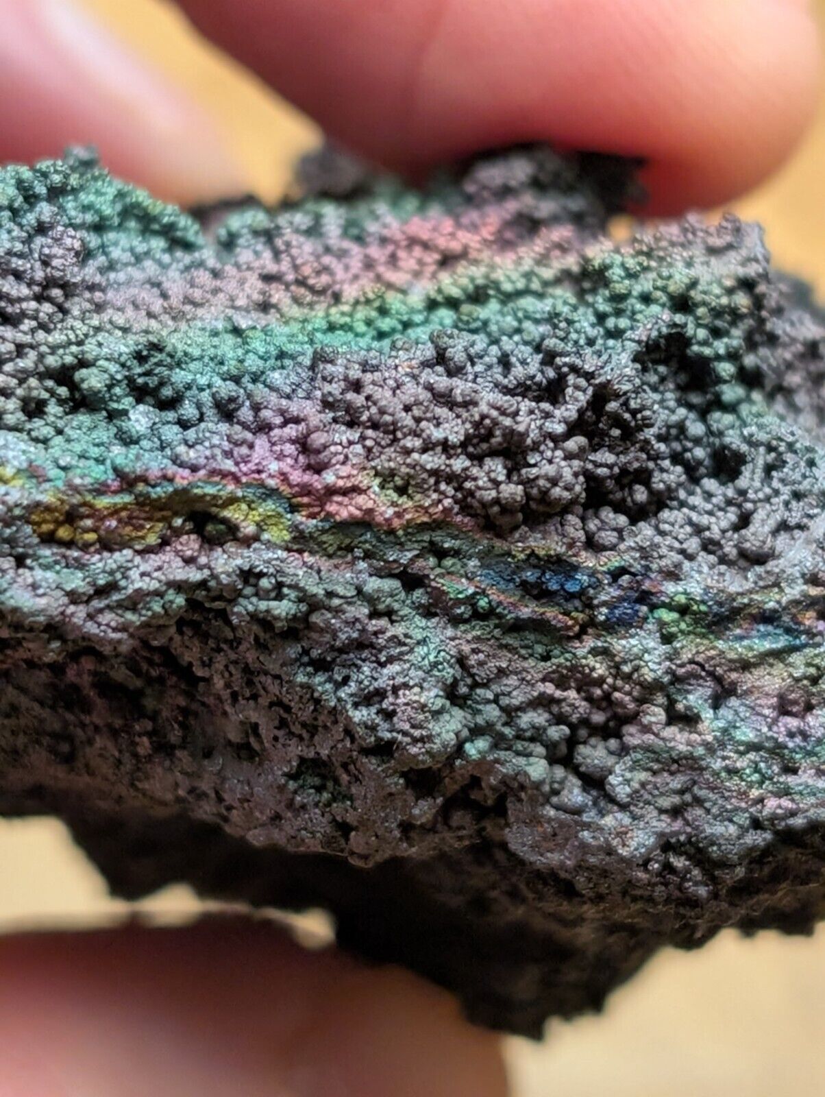Turgite Iridescent Hematite Specimen Graves Mountain Georgia USA Old Stock - Collectibles:Rocks Fossils &