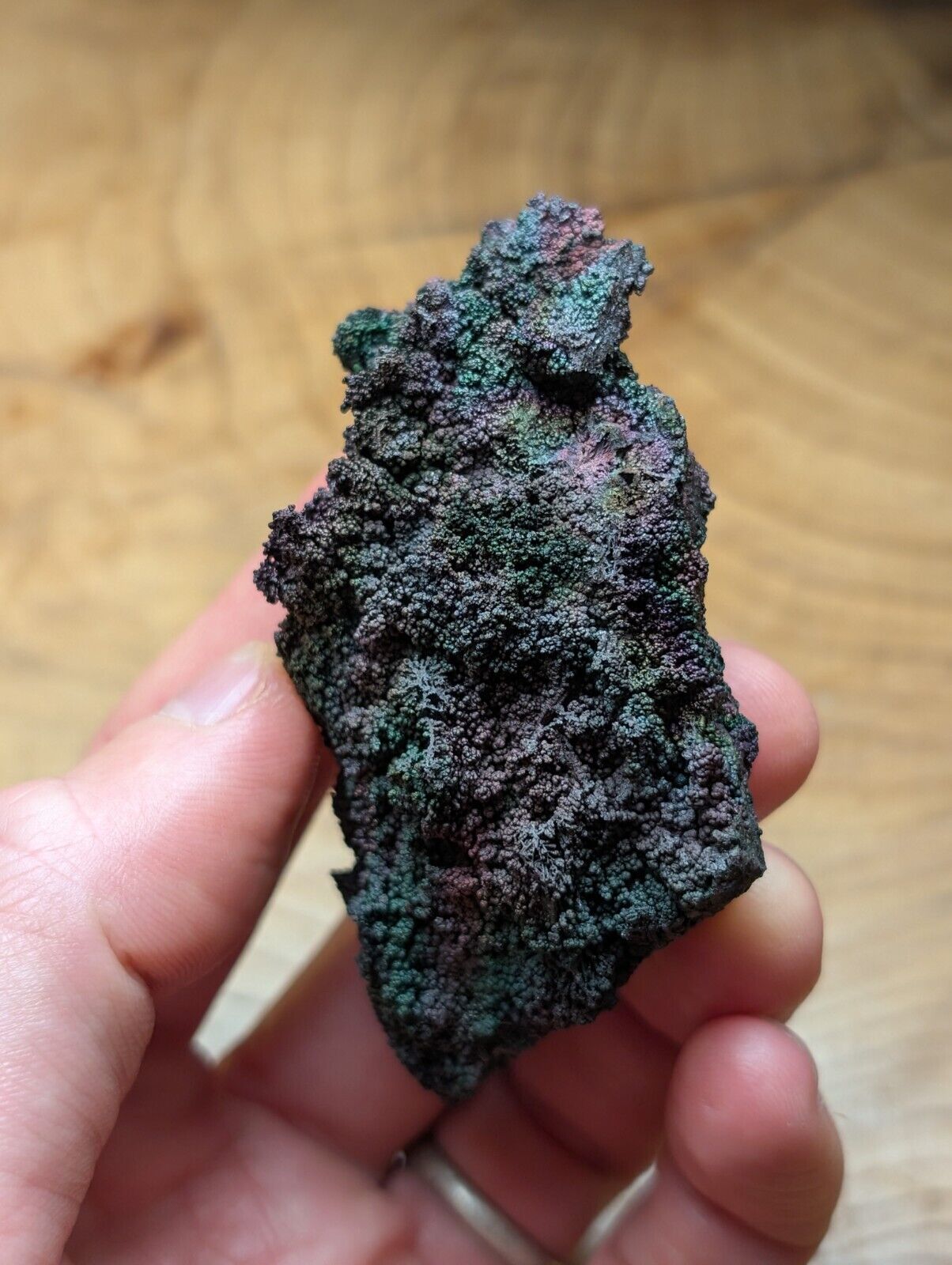 Turgite Iridescent Hematite Specimen Graves Mountain Georgia USA Old Stock - Collectibles:Rocks Fossils &