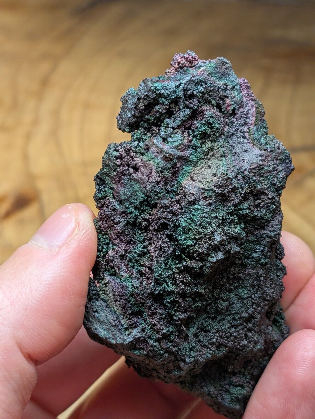 Turgite Iridescent Hematite Specimen Graves Mountain Georgia USA Old Stock - Collectibles:Rocks Fossils &