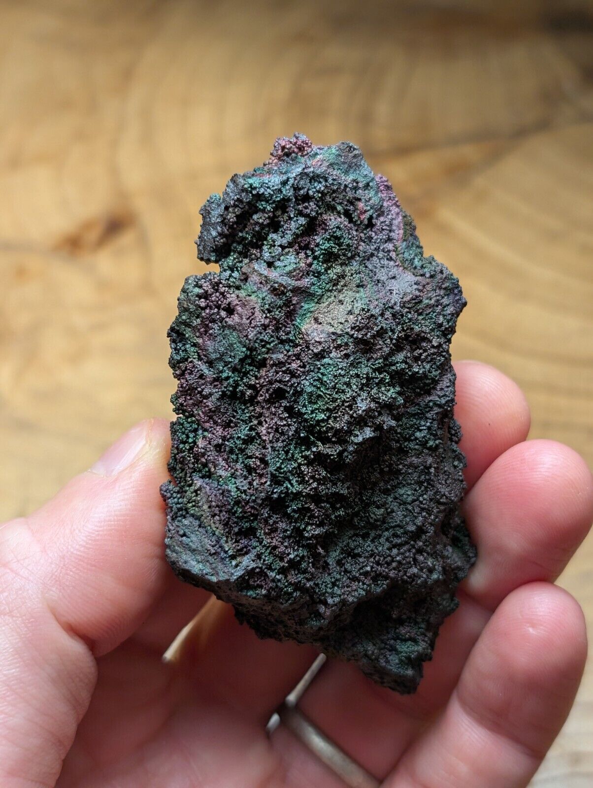 Turgite Iridescent Hematite Specimen Graves Mountain Georgia USA Old Stock - Collectibles:Rocks Fossils &