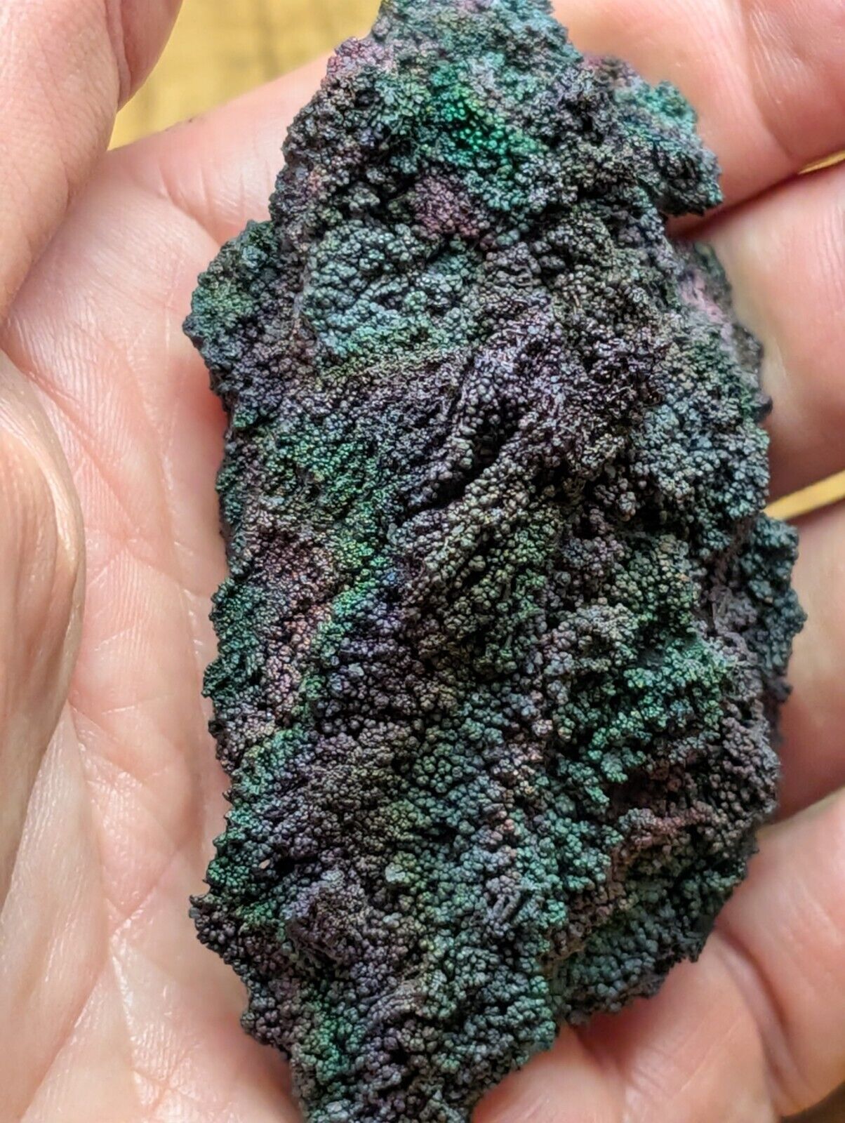Turgite Iridescent Hematite Specimen Graves Mountain Georgia USA Old Stock - Collectibles:Rocks Fossils &