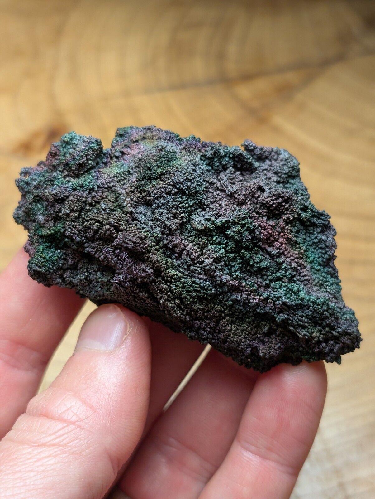 Turgite Iridescent Hematite Specimen Graves Mountain Georgia USA Old Stock - Collectibles:Rocks Fossils &