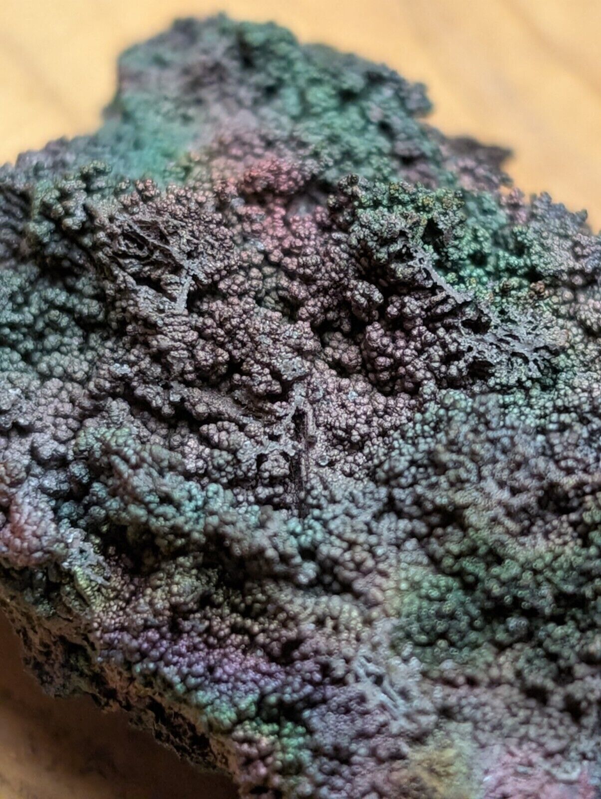 Turgite Iridescent Hematite Specimen Graves Mountain Georgia USA Old Stock - Collectibles:Rocks Fossils &
