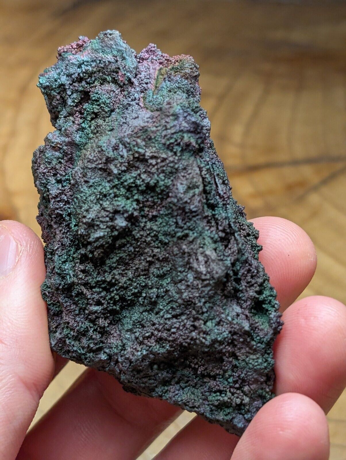Turgite Iridescent Hematite Specimen Graves Mountain Georgia USA Old Stock - Collectibles:Rocks Fossils &