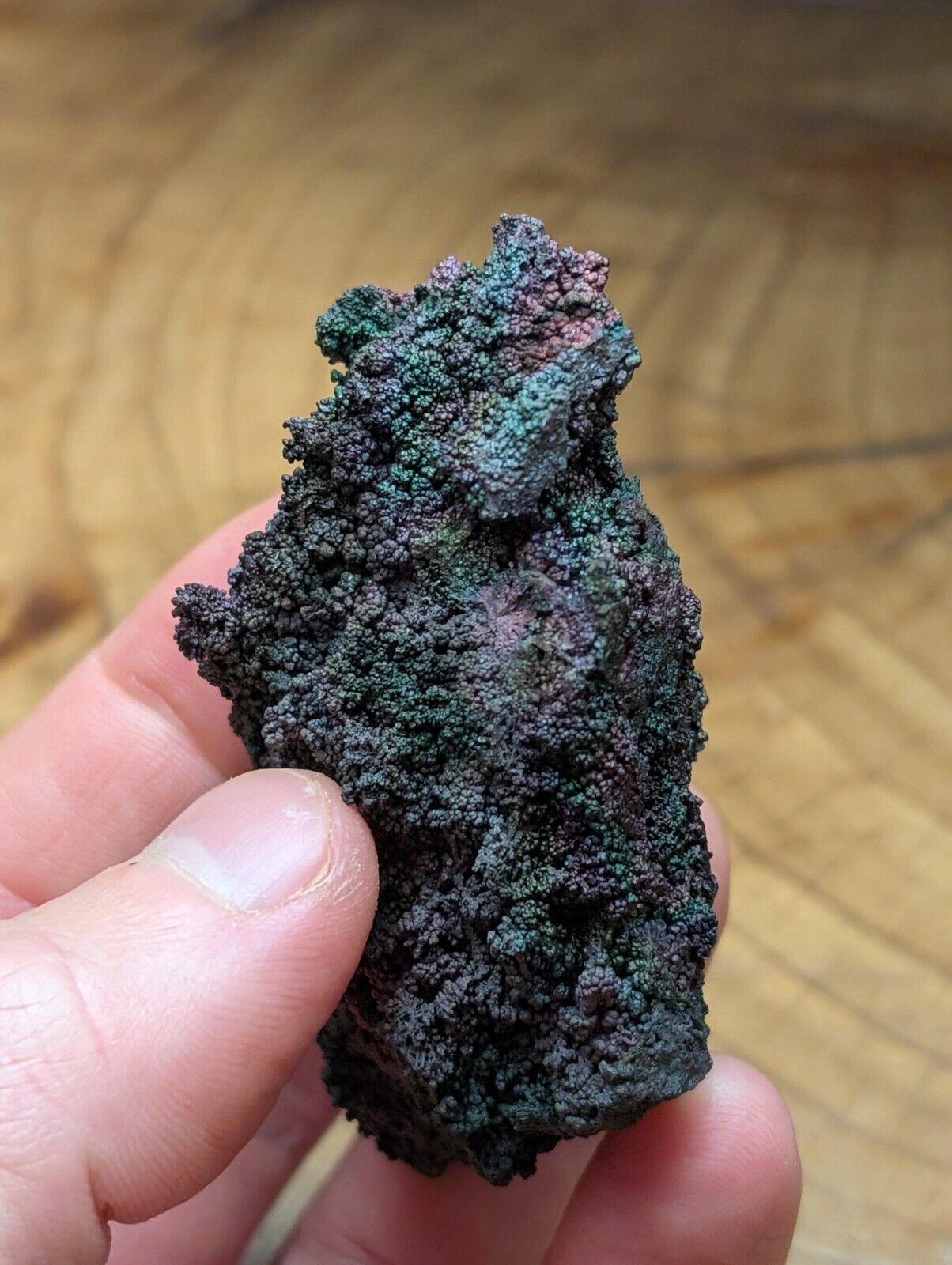 Turgite Iridescent Hematite Specimen Graves Mountain Georgia USA Old Stock - Collectibles:Rocks Fossils &
