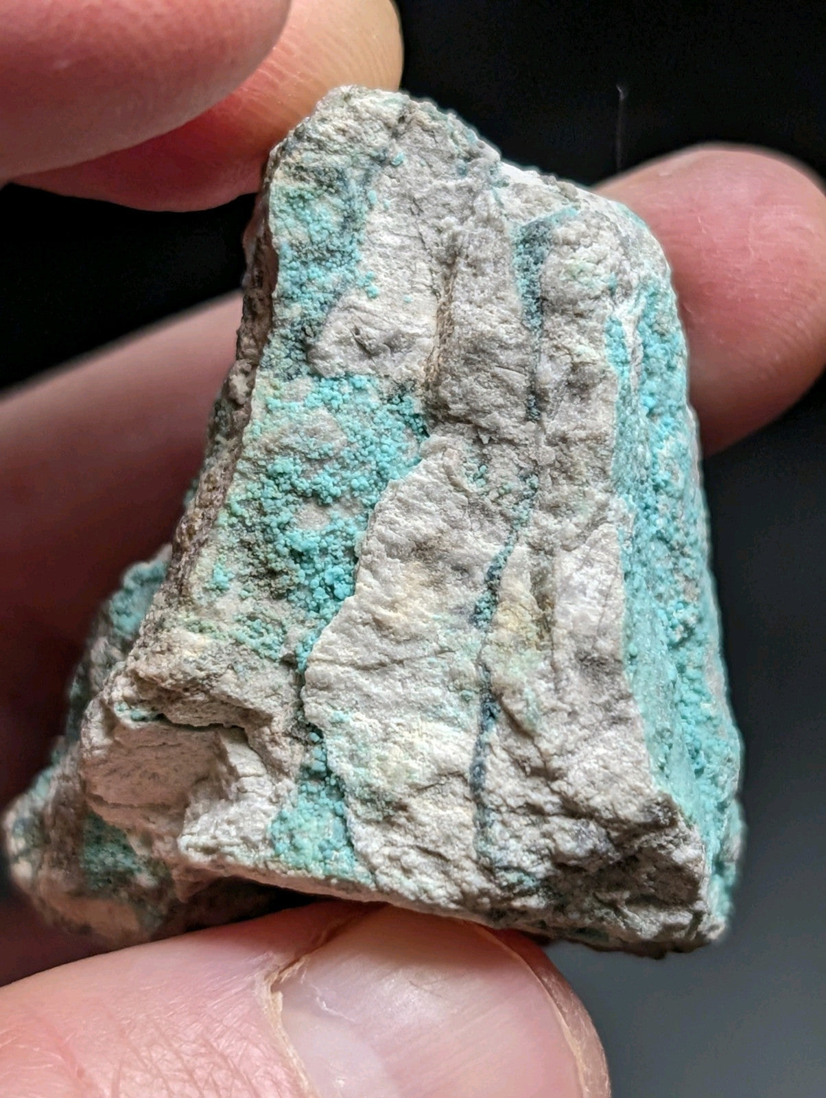 Turquoise Bluebird Mine Polk County Arkansas Old Stock Rare/Unique - Collectibles:Rocks Fossils & Minerals:Crystals