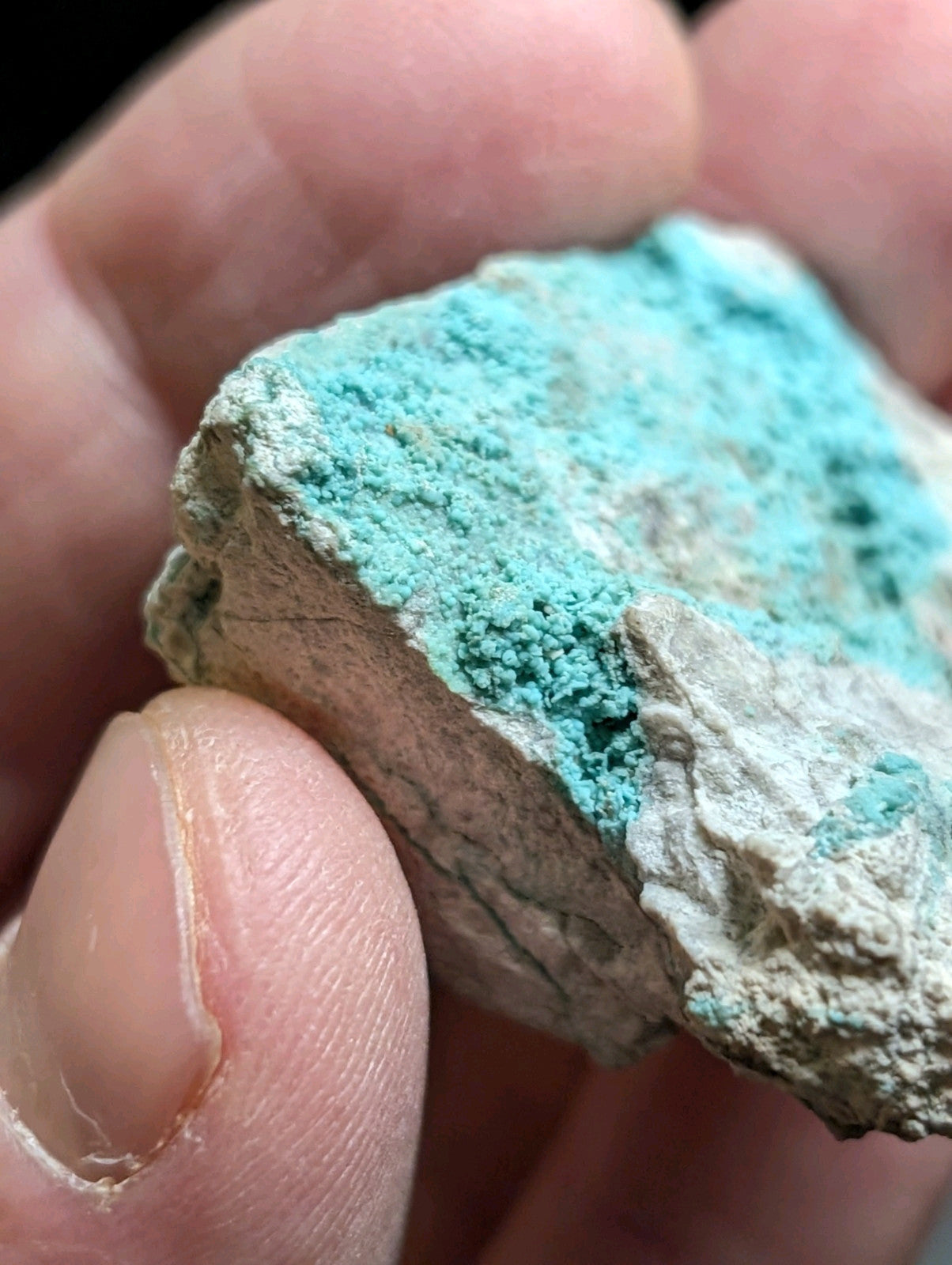 Turquoise Bluebird Mine Polk County Arkansas Old Stock Rare/Unique - Collectibles:Rocks Fossils & Minerals:Crystals