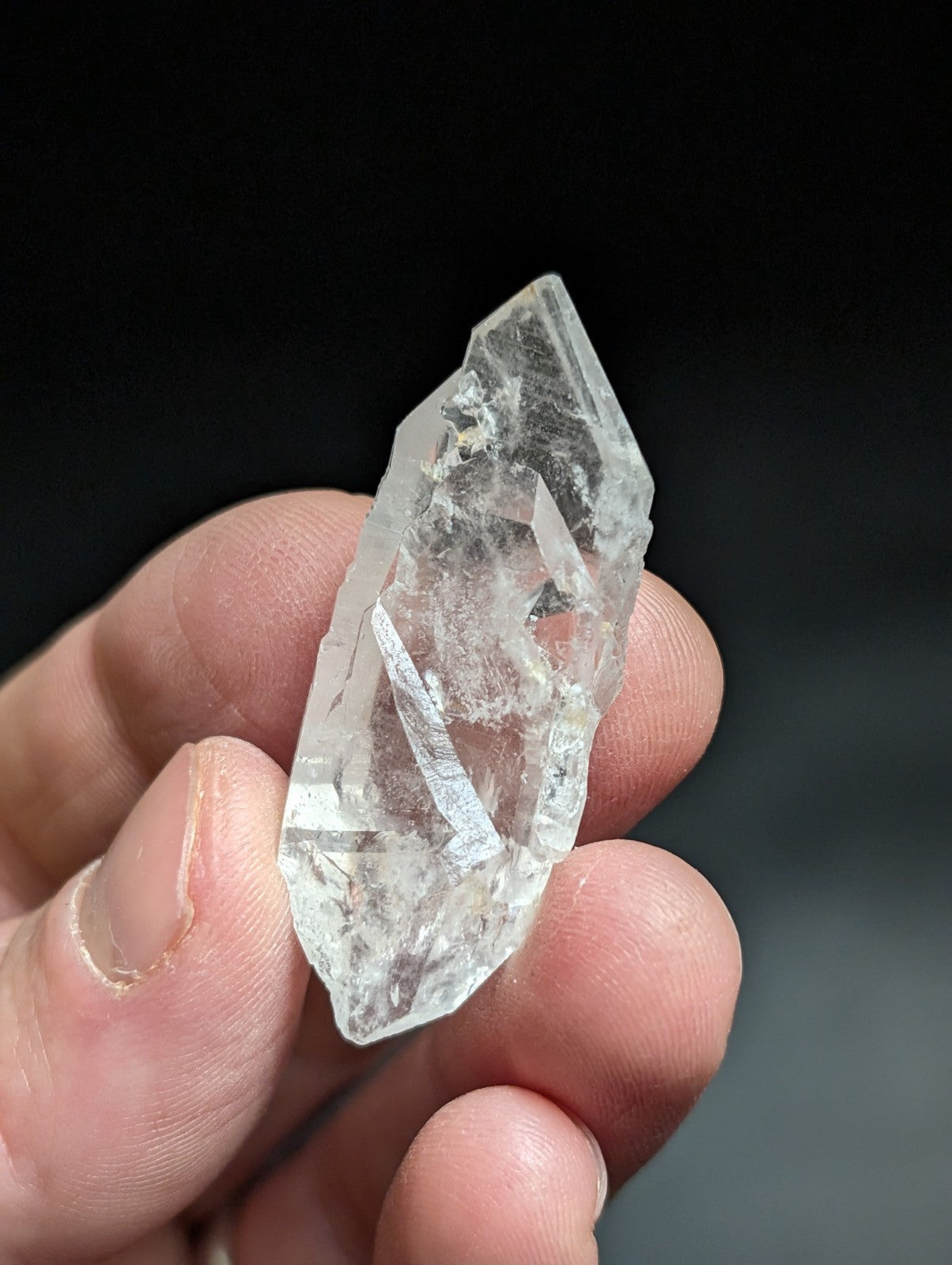 Unique Arkansas Quartz Crystal Point - OOAK natural mineral specimen AR USA - Collectibles:Rocks Fossils &