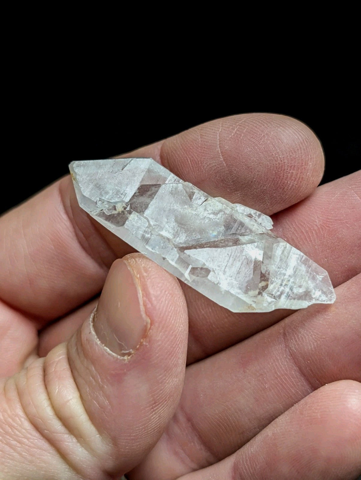 Unique Arkansas Quartz Crystal Point - OOAK natural mineral specimen AR USA - Collectibles:Rocks Fossils &