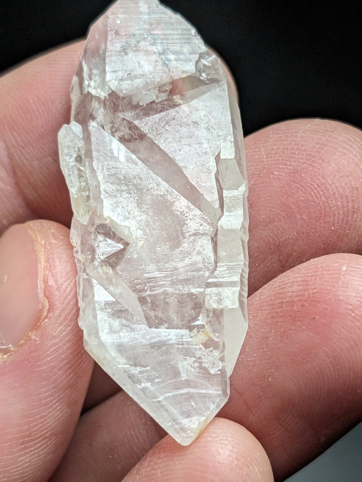 Unique Arkansas Quartz Crystal Point - OOAK natural mineral specimen AR USA - Collectibles:Rocks Fossils &