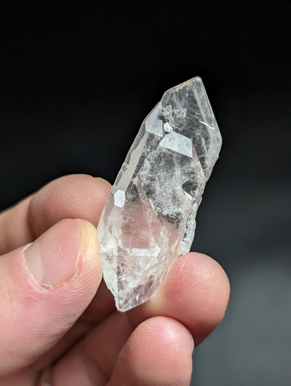 Unique Arkansas Quartz Crystal Point - OOAK natural mineral specimen AR USA - Collectibles:Rocks Fossils &