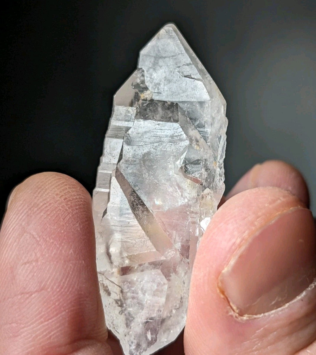 Unique Arkansas Quartz Crystal Point - OOAK natural mineral specimen AR USA - Collectibles:Rocks Fossils &
