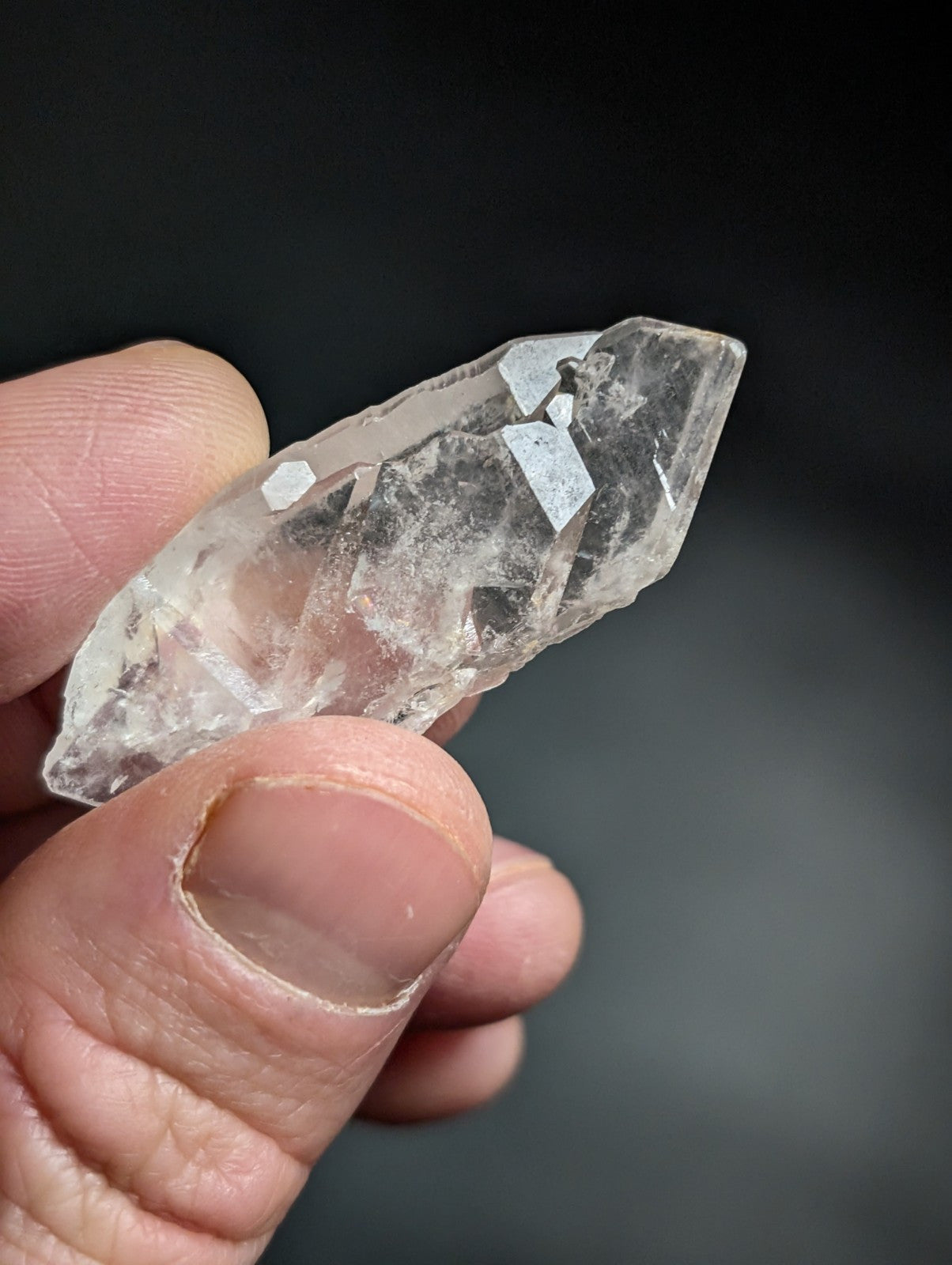 Unique Arkansas Quartz Crystal Point - OOAK natural mineral specimen AR USA - Collectibles:Rocks Fossils &