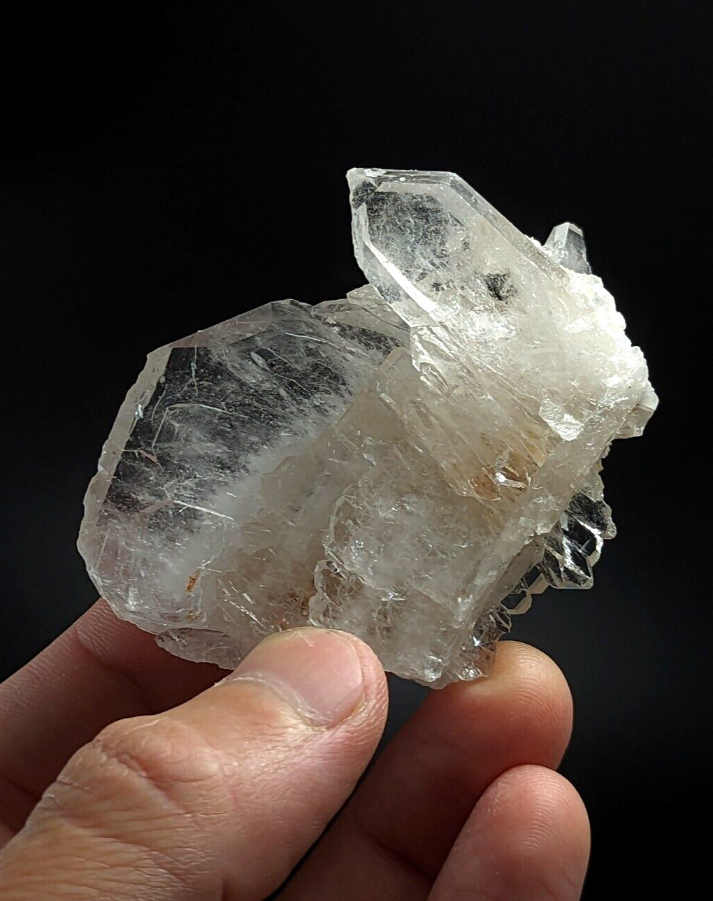 Unique Faden Quartz Crystal Cluster Old Stock Montgomery County Arkansas - Collectibles:Rocks Fossils &