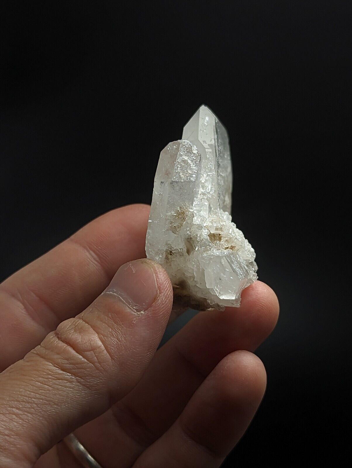 Unique Faden Quartz Crystal Cluster Old Stock Montgomery County Arkansas - Collectibles:Rocks Fossils &