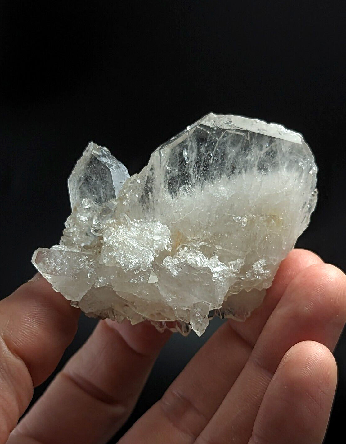 Unique Faden Quartz Crystal Cluster Old Stock Montgomery County Arkansas - Collectibles:Rocks Fossils &