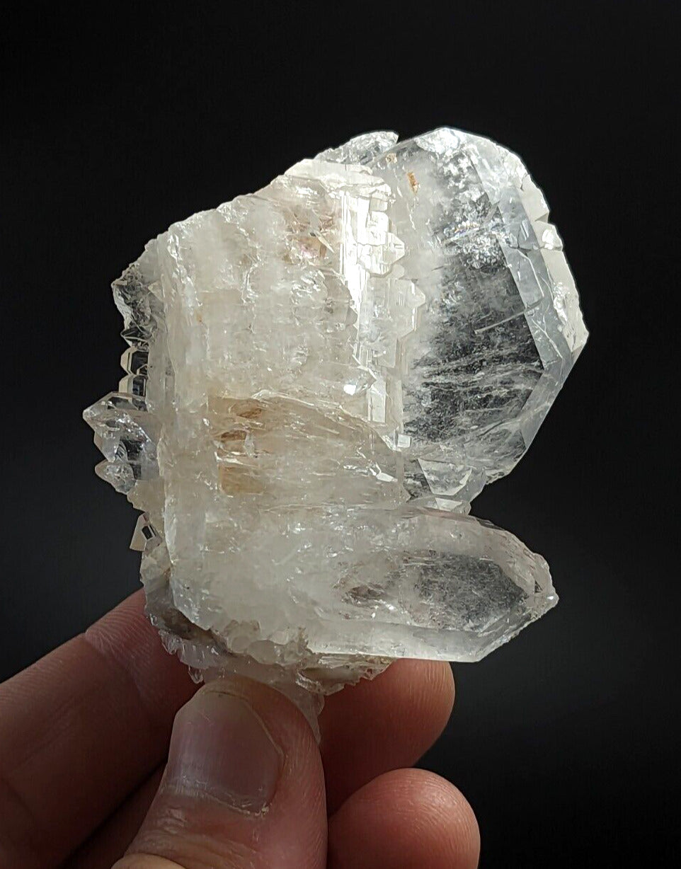 Unique Faden Quartz Crystal Cluster Old Stock Montgomery County Arkansas - Collectibles:Rocks Fossils &