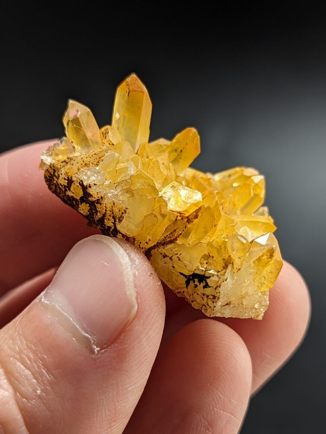 Unique Quartz Crystal Cluster- Garland County Arkansas w/ natural iridescence - Collectibles:Rocks Fossils &