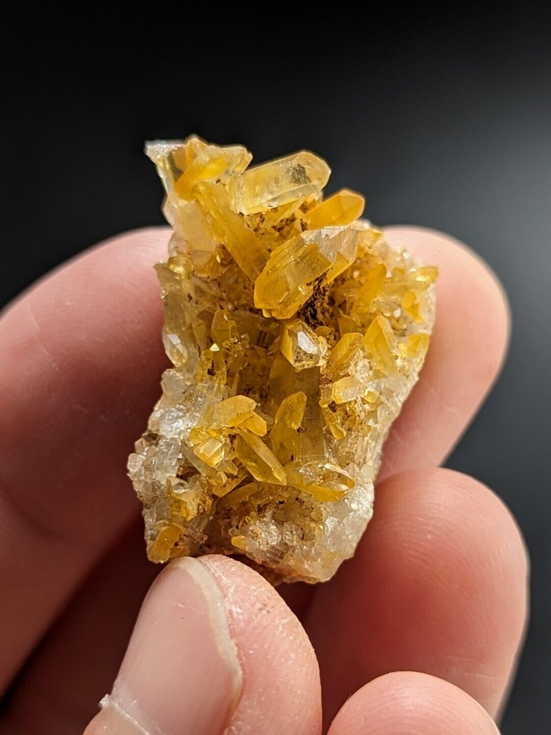 Unique Quartz Crystal Cluster- Garland County Arkansas w/ natural iridescence - Collectibles:Rocks Fossils &