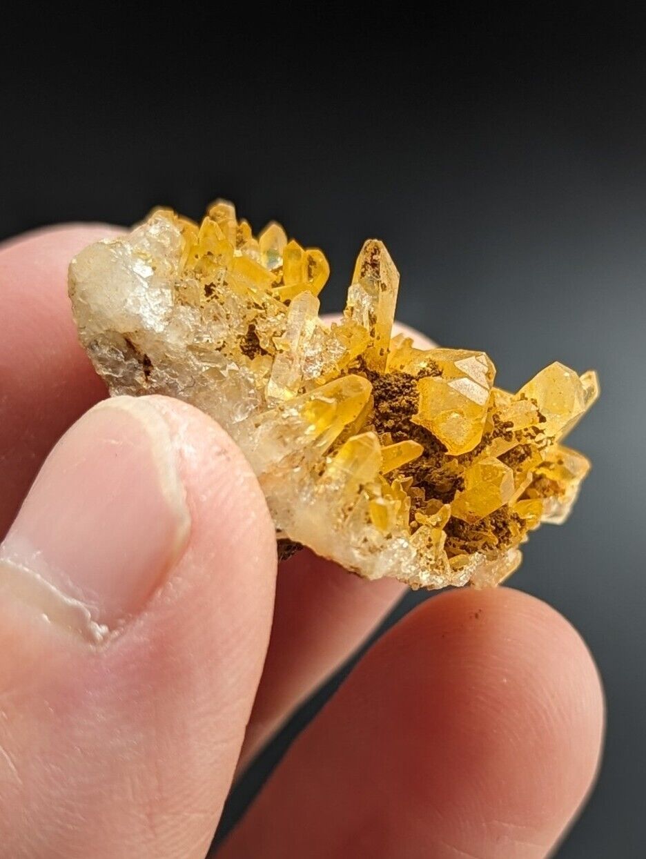 Unique Quartz Crystal Cluster- Garland County Arkansas w/ natural iridescence - Collectibles:Rocks Fossils &
