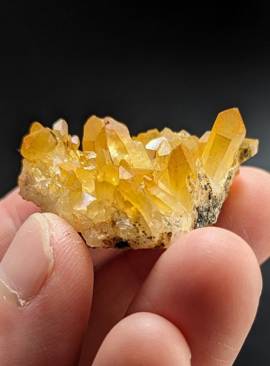 Unique Quartz Crystal Cluster- Garland County Arkansas w/ natural iridescence - Collectibles:Rocks Fossils &