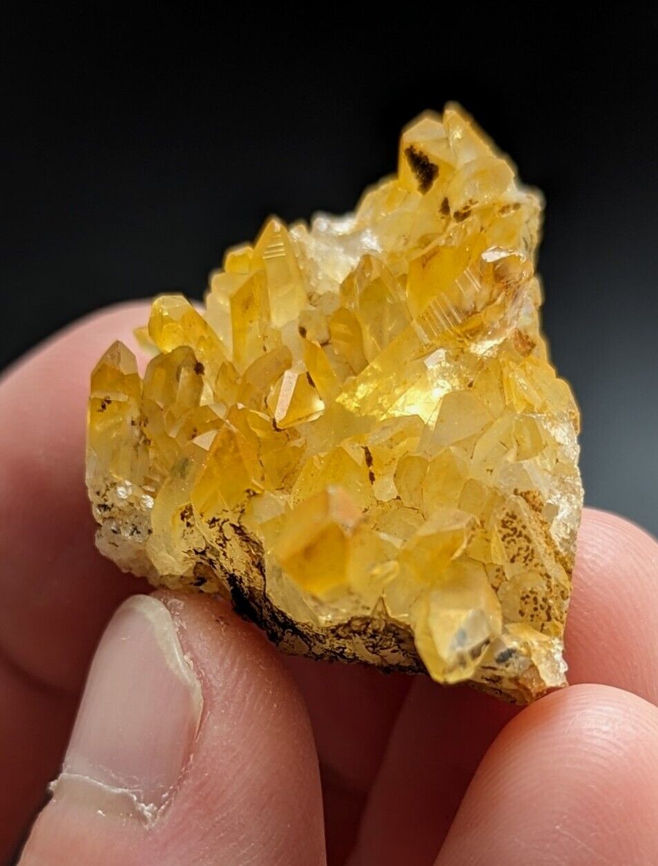 Unique Quartz Crystal Cluster- Garland County Arkansas w/ natural iridescence - Collectibles:Rocks Fossils &