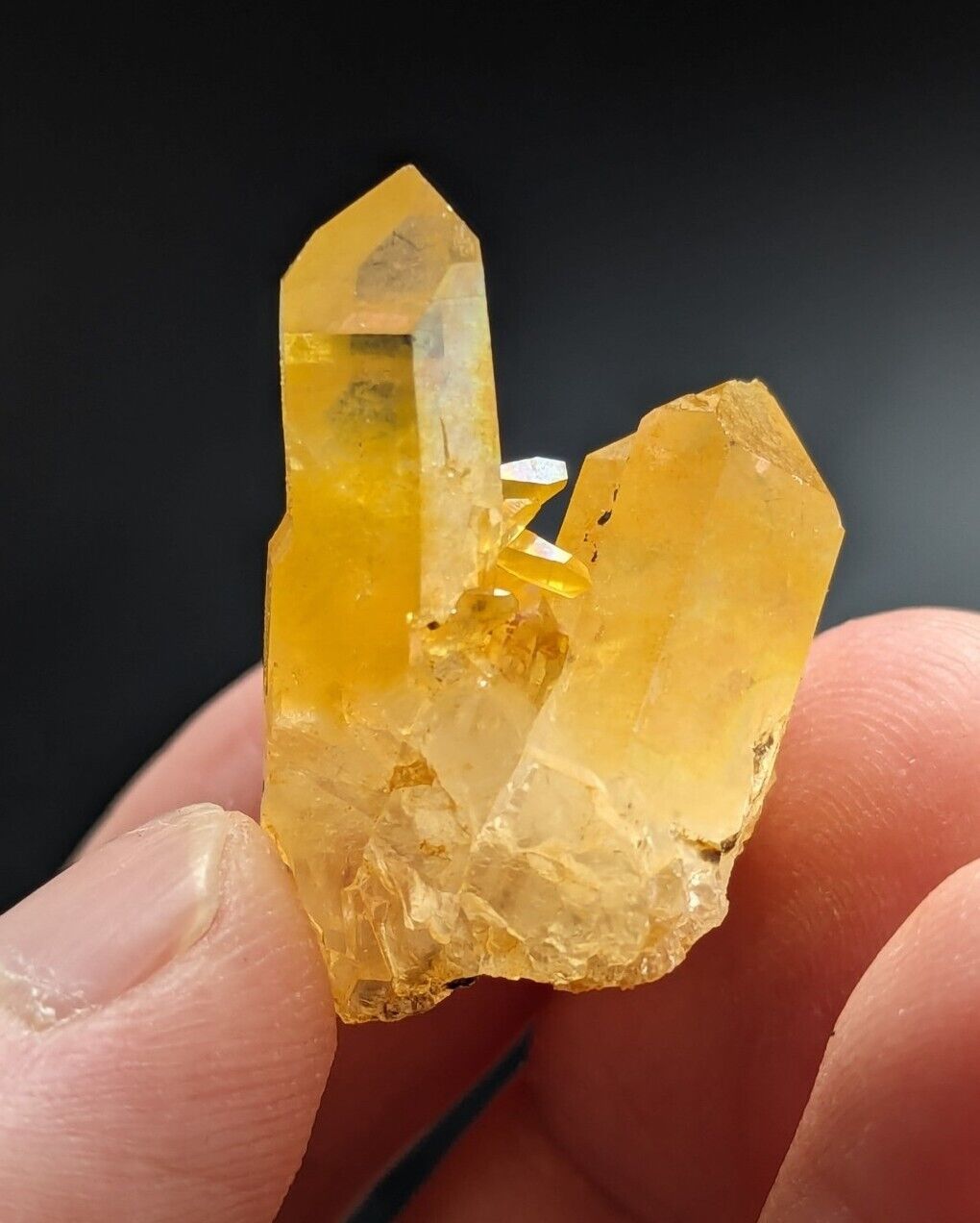 Unique Quartz Crystal Cluster- Garland County Arkansas w/ natural iridescence - Collectibles:Rocks Fossils &