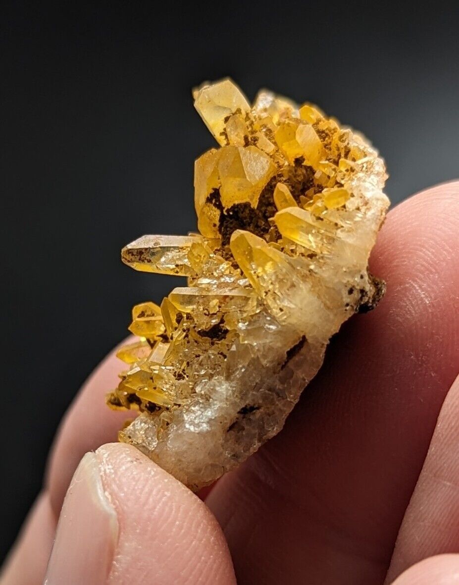 Unique Quartz Crystal Cluster- Garland County Arkansas w/ natural iridescence - Collectibles:Rocks Fossils &