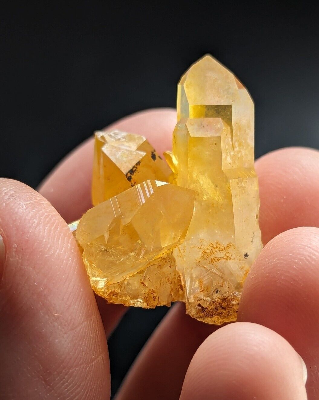Unique Quartz Crystal Cluster- Garland County Arkansas w/ natural iridescence - Collectibles:Rocks Fossils &