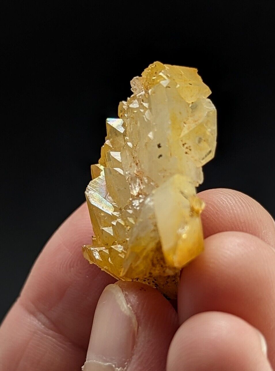 Unique Quartz Crystal Floater - Garland County Arkansas w/ natural iridescence - Collectibles:Rocks Fossils &